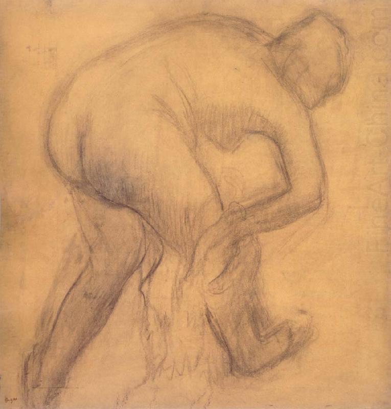 Woman drying herself, Edgar Degas